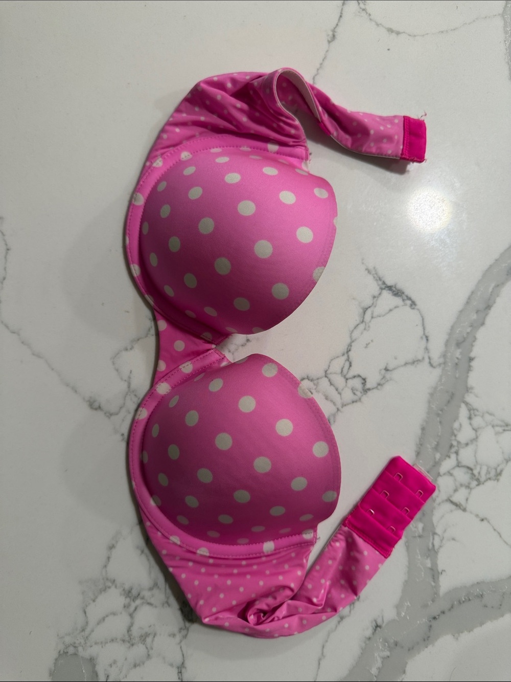Victoria's Secret Hot Pink Polka Dot Bra